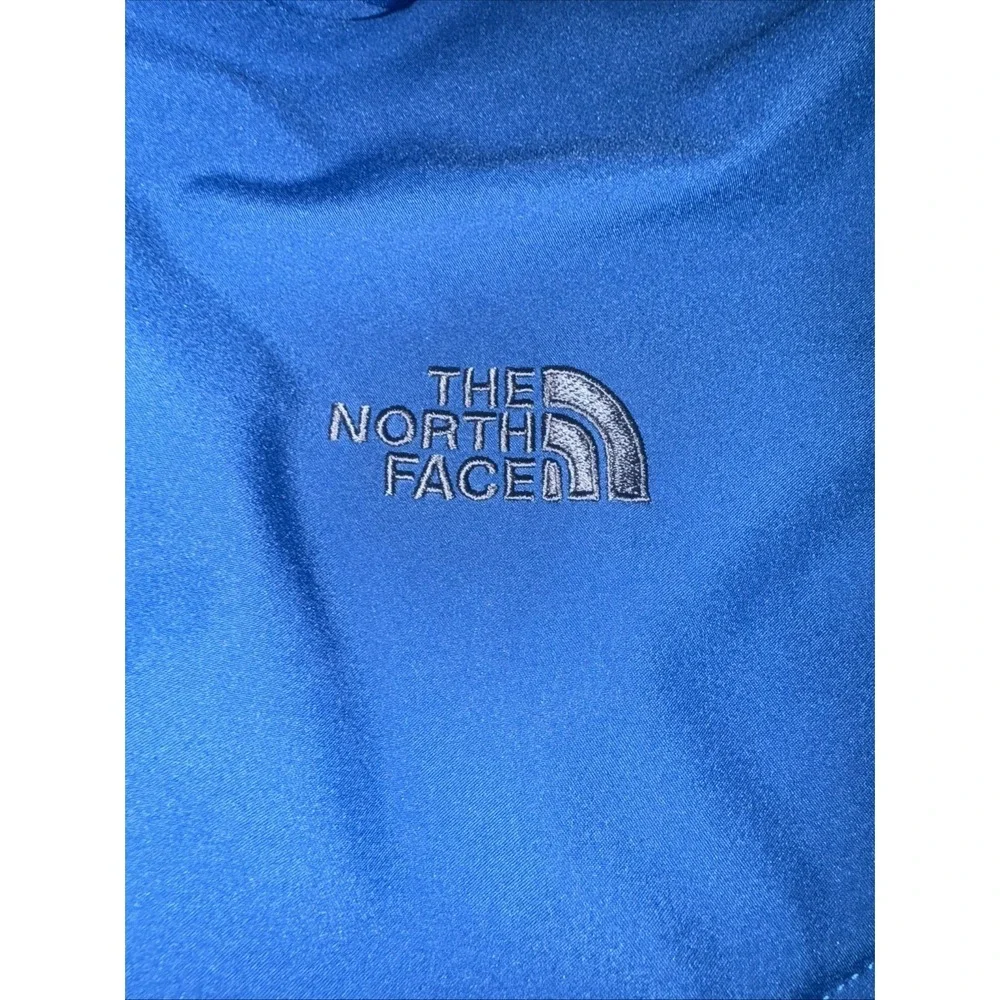 North Face Jacket Mens Small Blue Gray Soft Shell Fleece Lined Full Zip Outdoors